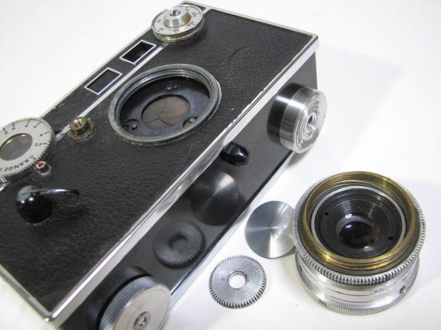 ビンテージ レンジファインダーカメラ アーガス ARGUS C-3 RANGE FINDER CINTAR 50mm F3.5 USA製 レンズ交換可 動作 革ケース_画像8