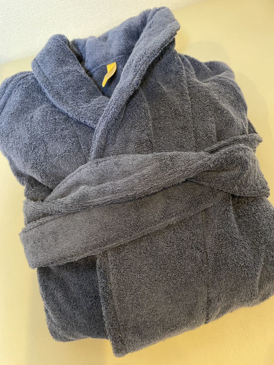 ikt今治池内タオル【新品】オーガニック120バスローブネイビー ikt今治池内タオル【新品】オーガニック120バスローブネイビー