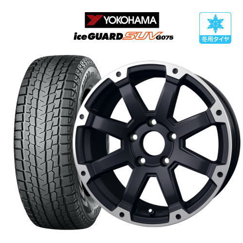 スタッドレスタイヤ ホイール4本セット BADX ロックケリー MX-I ヨコハマ アイスガード SUV (G075) 235/70R16_画像1