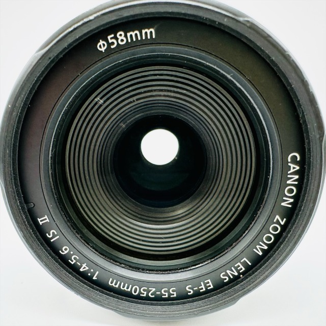 Canon キヤノン ZOOM LENS EF-S 55-250㎜ 1:4-5.6 IS Ⅱ 動作未確認 綺麗め 1円出品 中古品 レンズ 一眼カメラ 58㎜ コレクション 1369_画像6