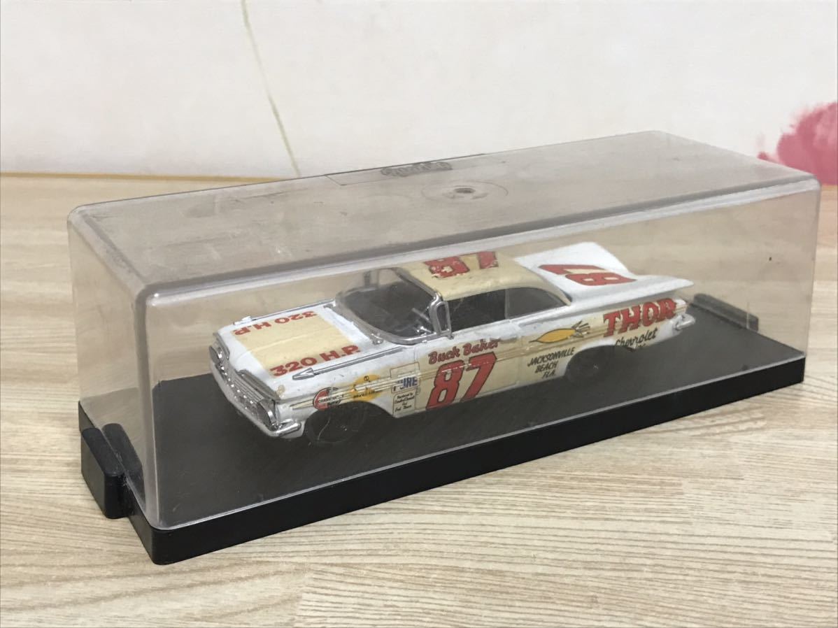 送料無料 1/43 シボレー インパラ 1959 レースカー クラシックカー ミニカー Quartzo CHEVROLET IMPALA BUCK BAKER RACE CAR 当時物_画像6