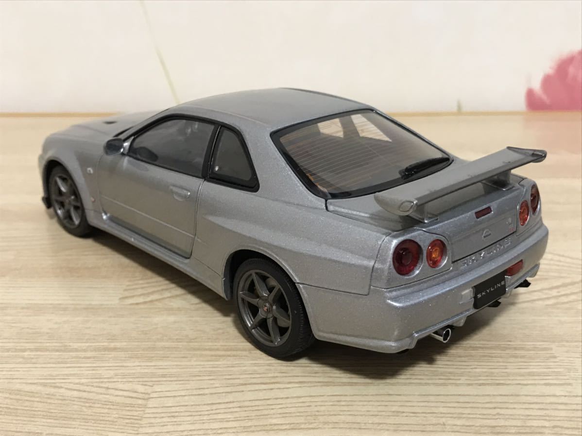 送料無料　1/24 RB26DETエンジン付きミニカー 日産 スカイライン GT-R R34 Vスペック エブロ EBBRO NISSAN SKYLINE V-SPECⅡ_画像8