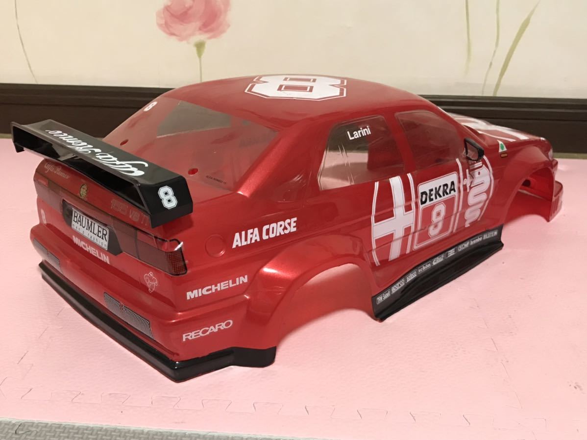 送料無料　当時物　1/10 京商　アルファロメオ 155 V6 TI レーシングカー　ラジコンボディ　KYOSHO ALFA ROMEO RACING CAR