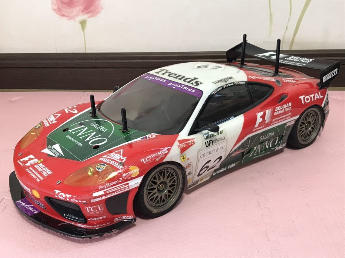 送料無料　タミヤ 1/10 フェラーリ 360モデナ チャレンジ ラジコンセット FERRARI MODENA CHALLENGE TAMIYA サンワ F2200 SANWA SABER