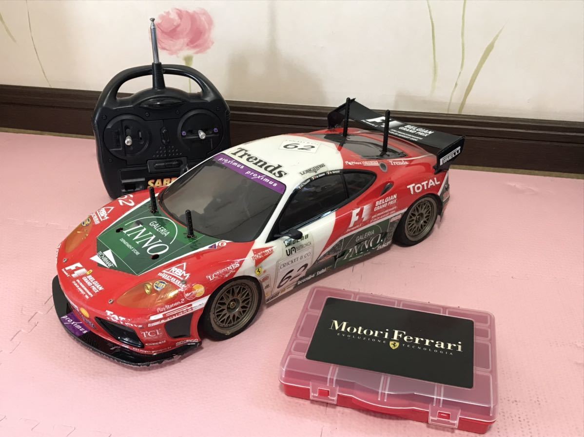 送料無料　タミヤ 1/10 フェラーリ 360モデナ チャレンジ ラジコンセット FERRARI MODENA CHALLENGE TAMIYA サンワ F2200 SANWA SABER