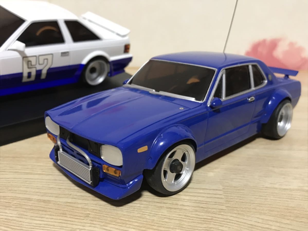 送料無料 京商ミニッツレーサー シャコタンブギ ハジメのソアラ ジュンちゃんのハコスカ セット KYOSHO MINI-Z 街道レーサー 旧車 ラジコン