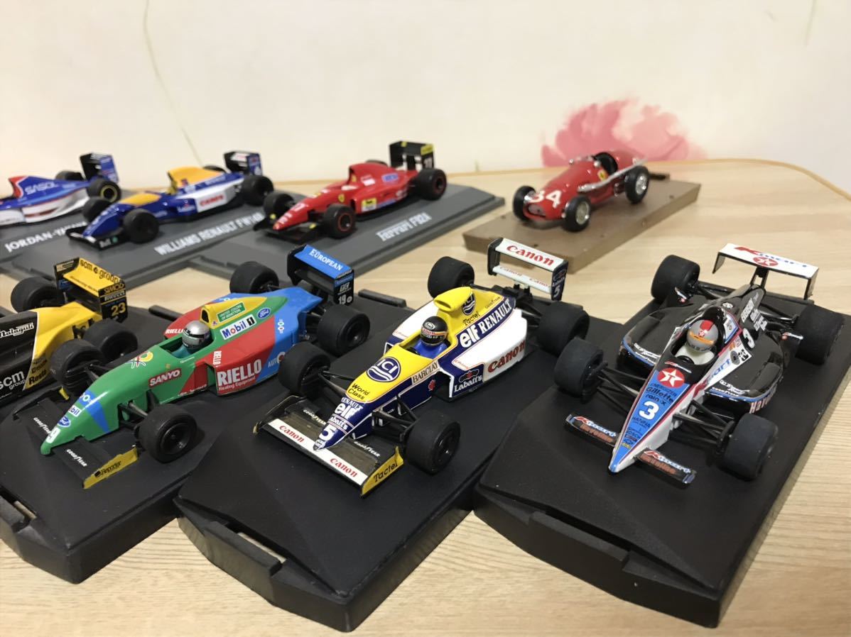 送料無料　1/43 京商等 フォーミュラーカーミニカー10台セット マクラーレン フェラーリ ベネトン ウィリアムズ ジョーダン ローラ_画像3