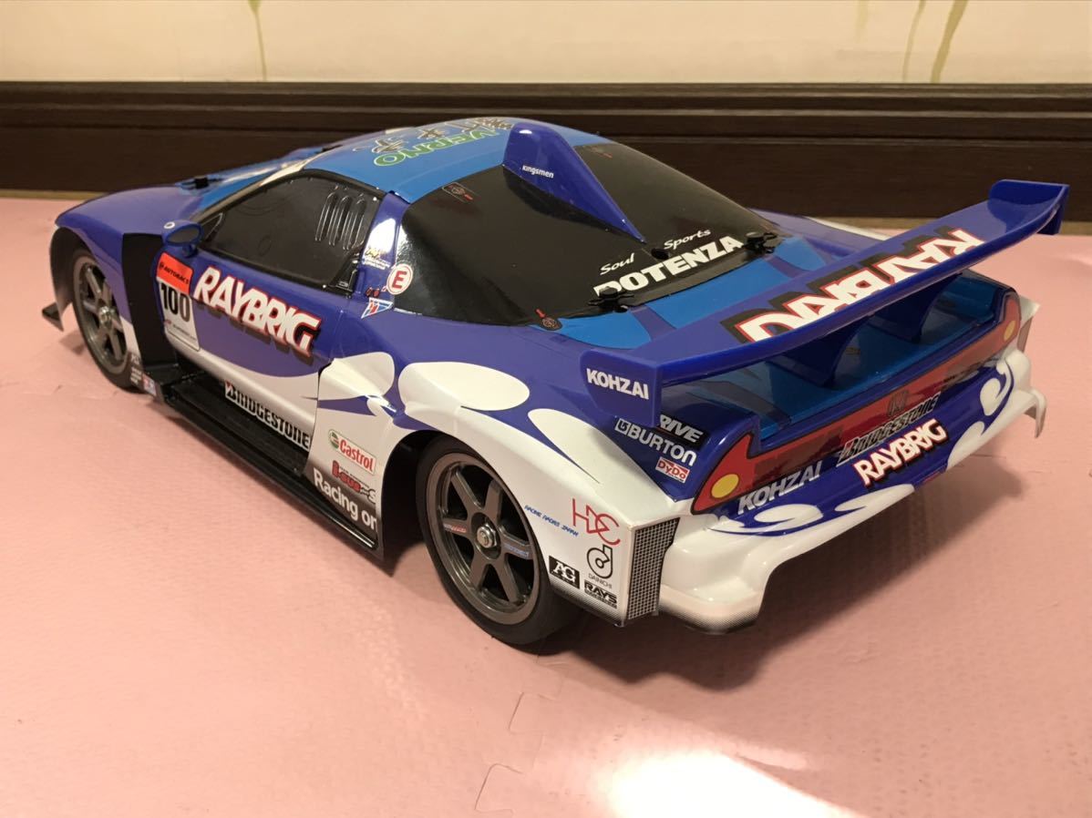 送料無料　未走行　1/10 タミヤ ホンダ NSX レイブリック レーシングカー ラジコン車体 TAMIYA HONDA RAYBRIC スーパーGT500 RACING CAR