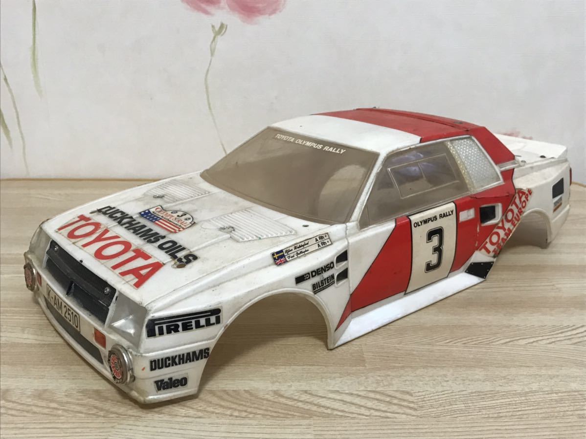 送料無料　当時物　1/12 トヨタ　セリカ　ラリーカー　ラジコンボディ　タミヤ TAMIYA CELICA Gr.B RALLY CAR 旧車_画像1