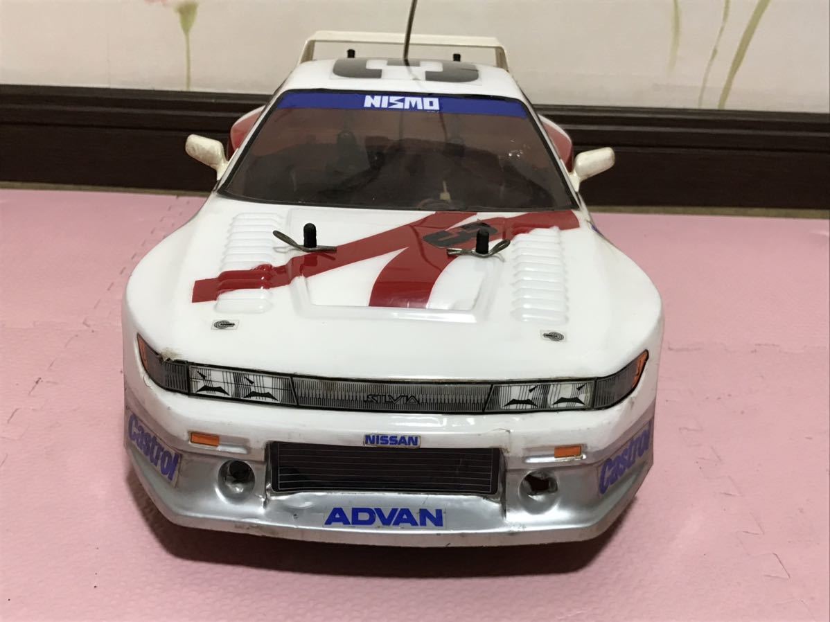 送料無料　1/10 当時物 日産 シルビア N3 レーシングカー ラジコン車体 タミヤ TAMIYA サンワ SANWA NISSAN SILVIA RACING CAR