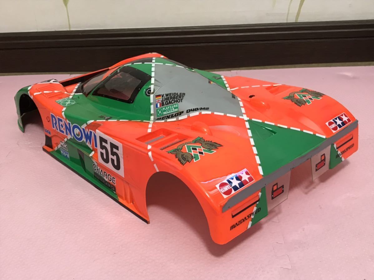 送料無料　1/10 タミヤ　マツダ 787B レナウン レーシングカー　ラジコンボディ　TAMIYA MAZDA RENOWN RACING CAR 当時物_画像5