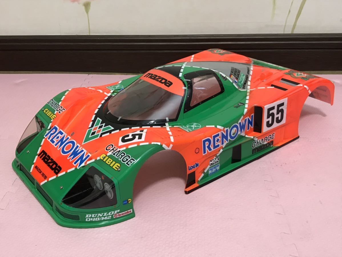 送料無料　1/10 タミヤ　マツダ 787B レナウン レーシングカー　ラジコンボディ　TAMIYA MAZDA RENOWN RACING CAR 当時物_画像3