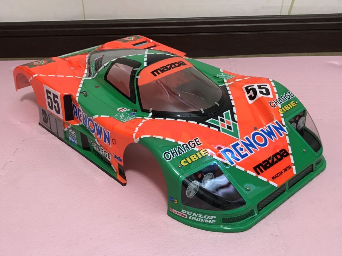 送料無料　1/10 タミヤ　マツダ 787B レナウン レーシングカー　ラジコンボディ　TAMIYA MAZDA RENOWN RACING CAR 当時物_画像1