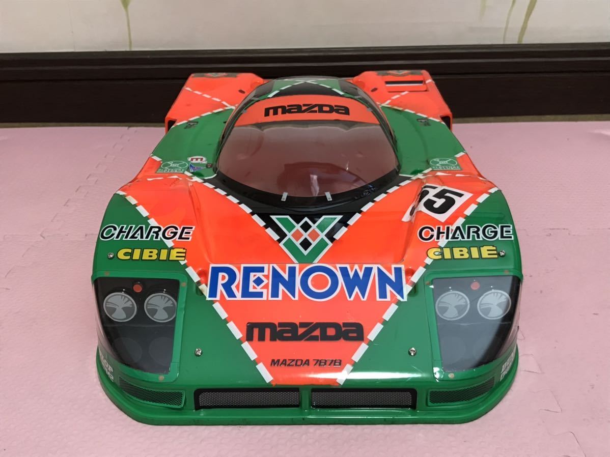 送料無料　1/10 タミヤ　マツダ 787B レナウン レーシングカー　ラジコンボディ　TAMIYA MAZDA RENOWN RACING CAR 当時物_画像2