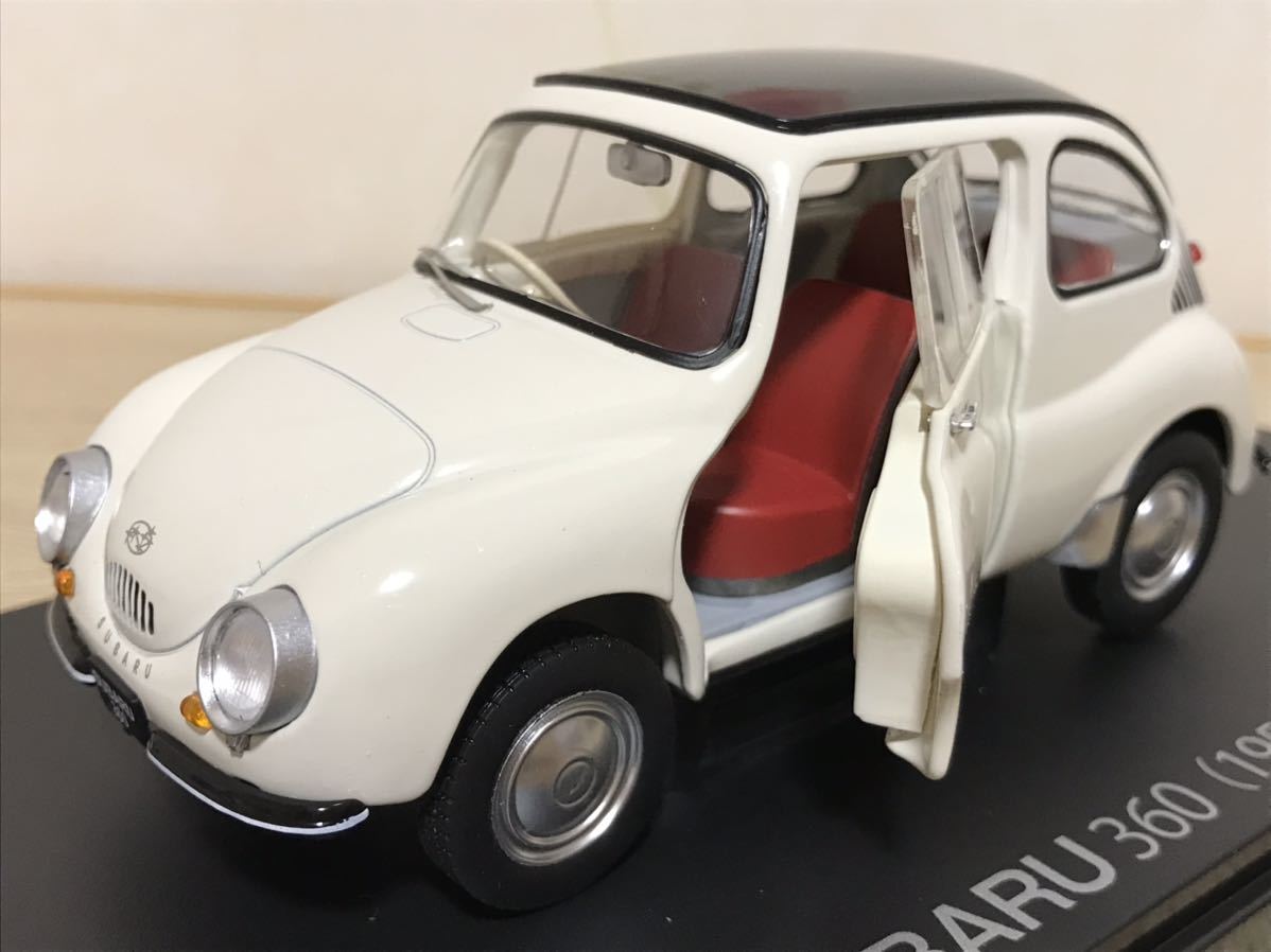 送料無料　1/24 国産名車コレクション スバル 360 旧車 ミニカー SUBARU 1958 てんとう虫_画像2