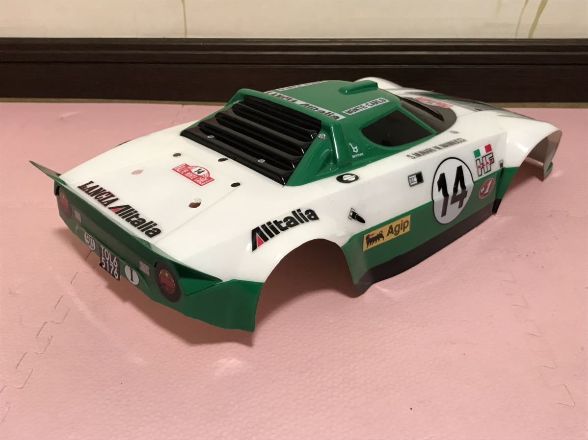 送料無料　当時物　1/10 ランチア ストラトス アリタリア ラリーカー　ラジコンボディ LANCIA STRATOS Alitalia RALLY CAR 旧車