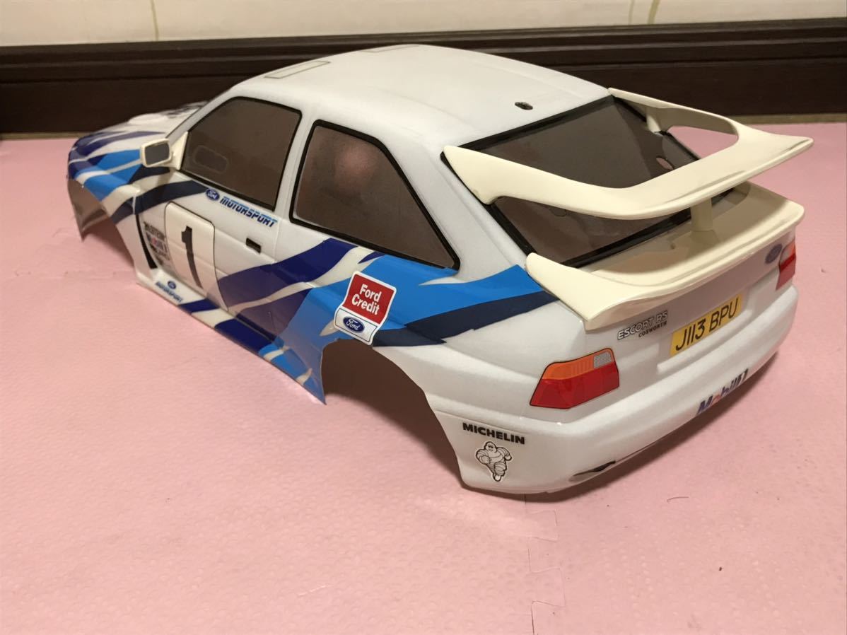 送料無料　当時物　1/10 タミヤ フォード エスコート RS コスワース ラリーカー ラジコンボディ TAMIYA FORD ESCORT COSWORTH RALLY CAR_画像5