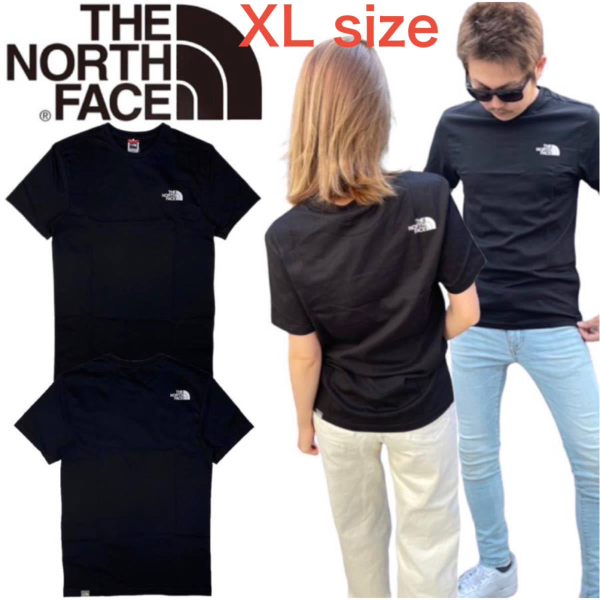 ザ ノースフェイス The North Face Tシャツ シンプルドーム 半袖 NF0A2TX5 黒 XLサイズ THE NORTH FACE S/S SIMPLE DOME TEE 新品_画像1