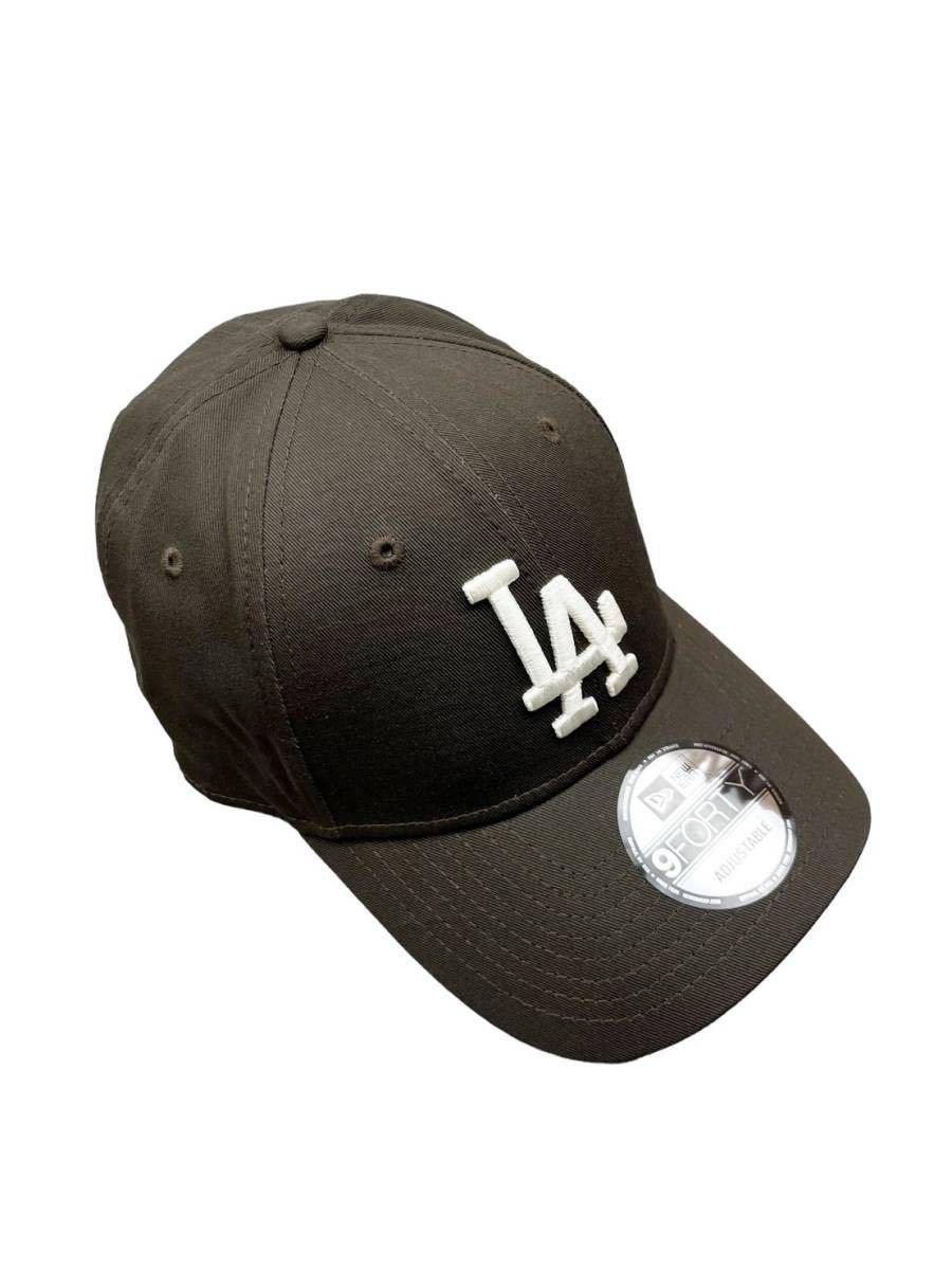 ニューエラ キャップ 帽子 9FORTY 940 コットン素材 ドジャース ブラウン ストラップ仕様 MLB NEWERA 9FORTY LEAGUE BASIC CAP 新品