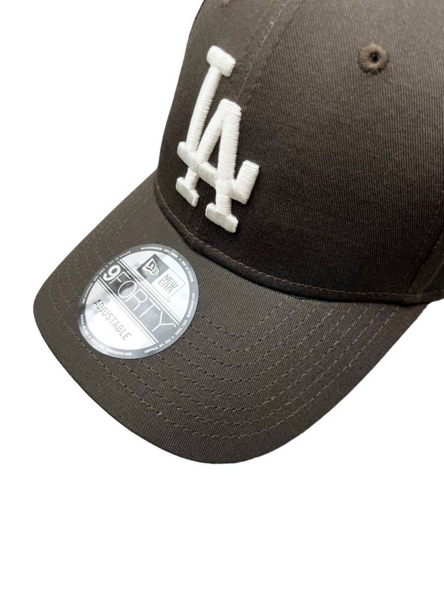 ニューエラ キャップ 帽子 9FORTY 940 コットン素材 ドジャース ブラウン ストラップ仕様 MLB NEWERA 9FORTY LEAGUE BASIC CAP 新品