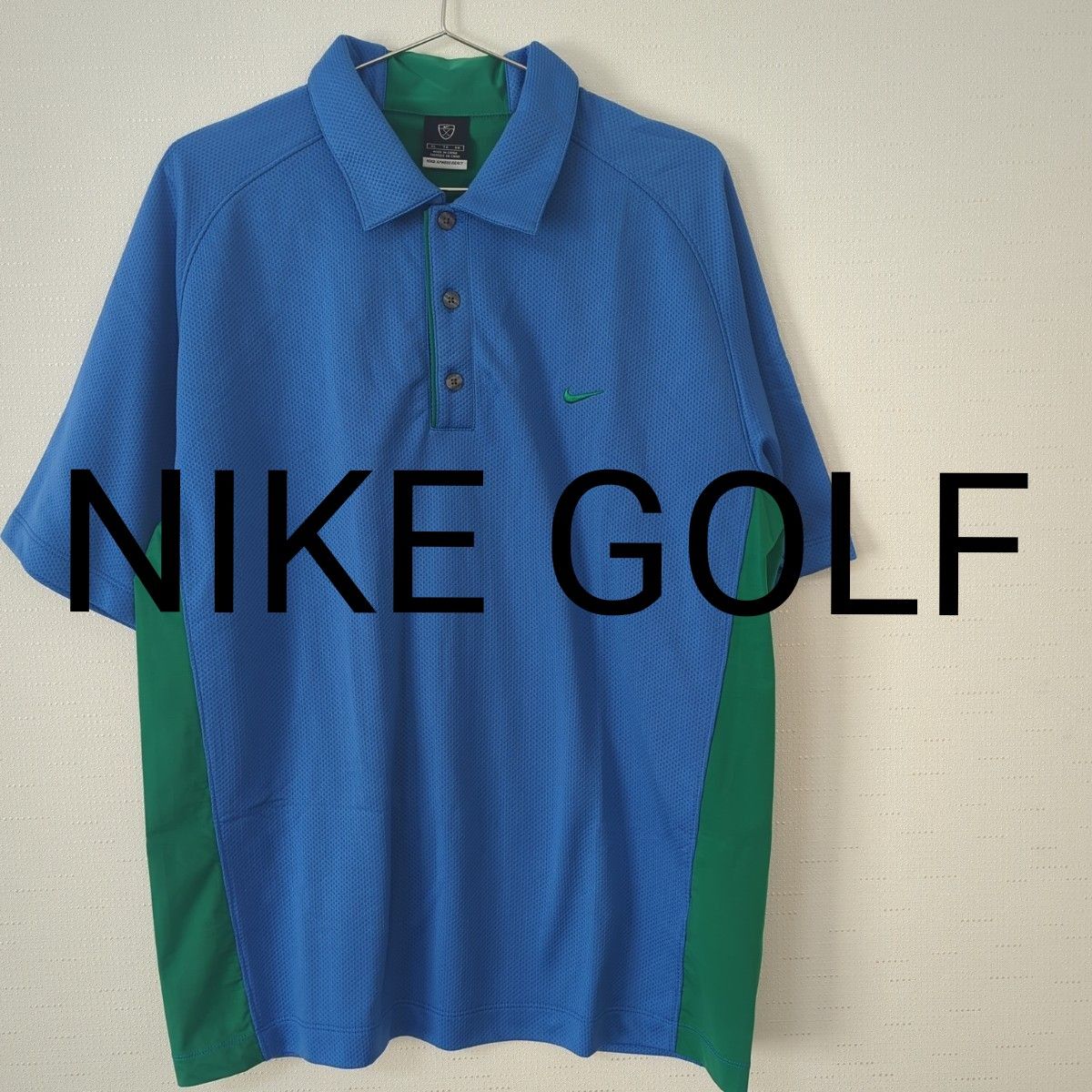 NIKE GOLF　ナイキゴルフ　メンズ　半袖　ポロシャツ　ゴルフウェア　青　緑　ＸＬ　大きめ　