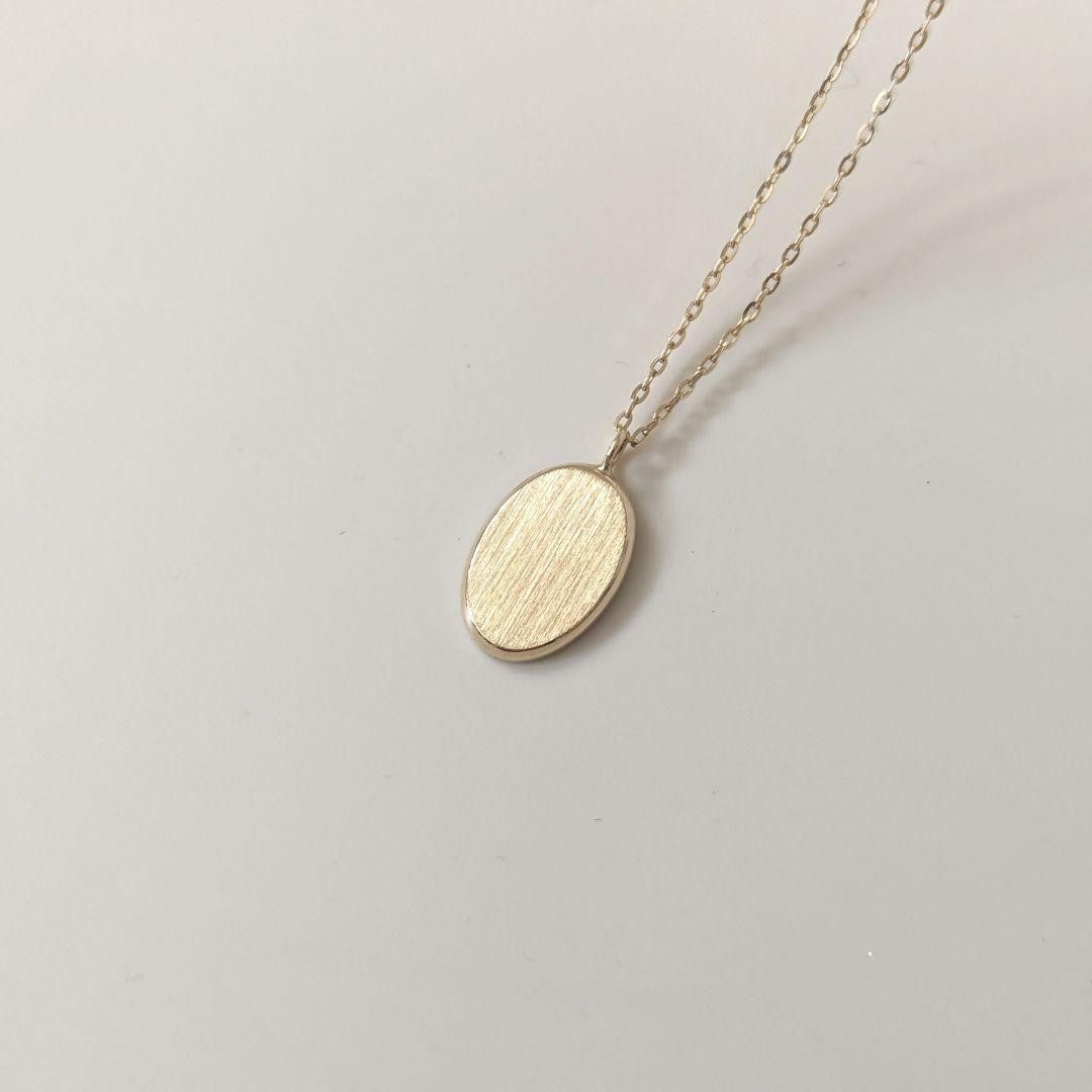 美品 ete K10 YG レイ オーバル ネックレス ロングネックレス 美品 ete K10 YG レイ オーバル ネックレス ロングネックレス