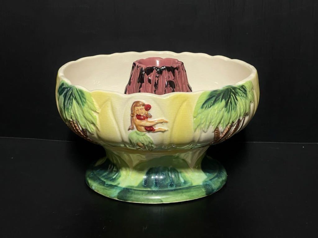 【Orchids Of Hawaii 94】Volcano TIKI BOWL ティキ オーキッド ボール ハワイ マグ Japan ヴィンテージ セラミック vintage_画像1