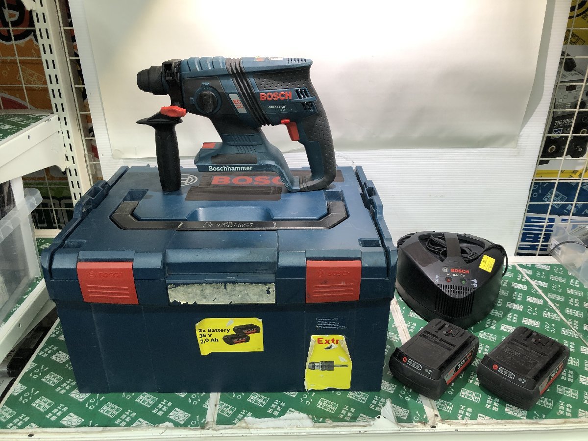  secondhand goods power tool BOSCH Bosch battery hammer drill GBH36V-ECYJ2 battery attaching navy blue kli drill 36V SDS plus ITFQ76OVZU6P