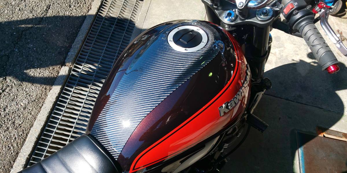 Yahoo!オークション - Z900RS カーボン タンクストライプカバー Yahoo!オークション - Z900RS カーボン タンクストライプカバー