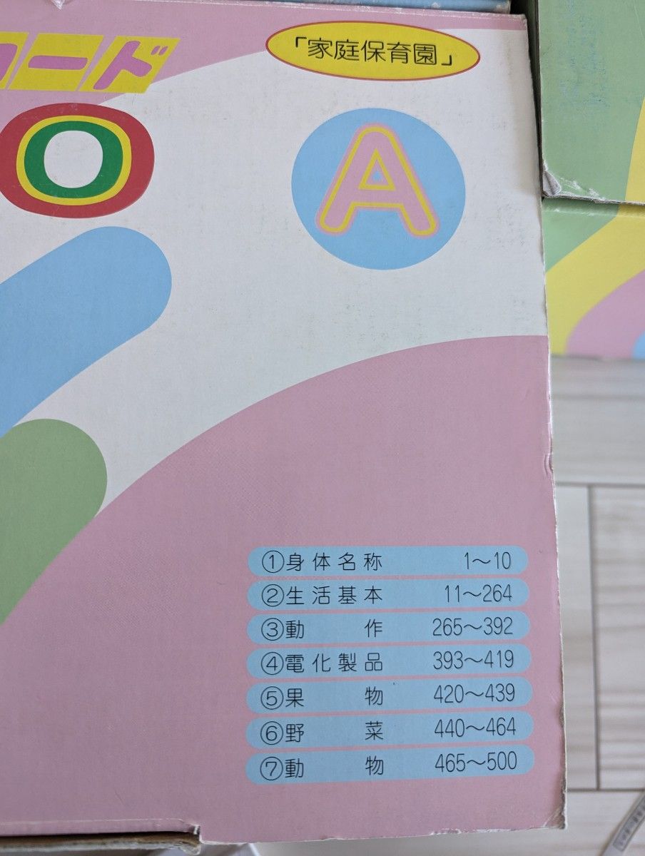 たのしい絵カード 1500 家庭保育園|Yahoo!フリマ(旧PayPayフリマ) たのしい絵カード 1500 家庭保育園|Yahoo!フリマ(旧PayPayフリマ)
