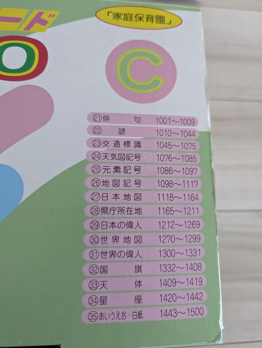 たのしい絵カード 1500 家庭保育園|Yahoo!フリマ(旧PayPayフリマ) たのしい絵カード 1500 家庭保育園|Yahoo!フリマ(旧PayPayフリマ)