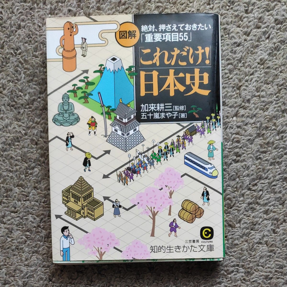 図解「これだけ！」日本史 （知的生きかた文庫　か２５－２　ＣＵＬＴＵＲＥ） 加来耕三／監修　五十嵐まや子／著