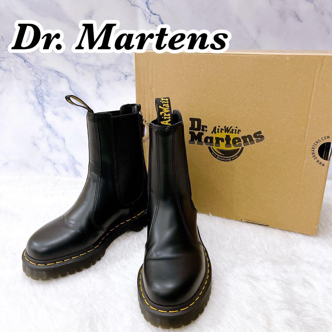 送料無料　Dr.Martens　ドクターマーチン　サイドゴアブーツ　2976HI BEX W/ZIP ジップ付　UK4　ブラック　黒　外箱付き_画像1