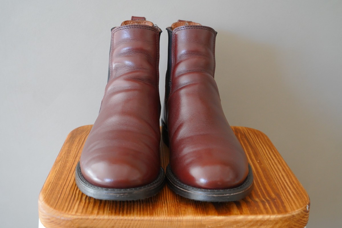  Red Wing 9077 8.5D navy blue g less boots side-gore records out of production rare goods beautiful goods 