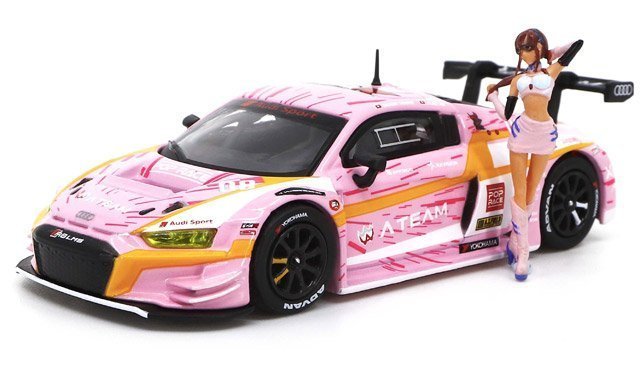 【POP RACE社製】★1/64 Audi R8 LMS エヴァ RT 正規実用型（ヴィレカスタム）8号機 X Works 真希波・マリ フィギュア セット_画像1