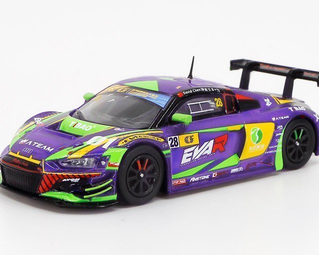 【POP RACE社製】★1/64 Audi R8 LMS エヴァンゲリオン(エヴァンゲリヲン)RT 初号機 TSRT R8 Macau GT Cup 2020 ＆ レイRQフィギュアセット