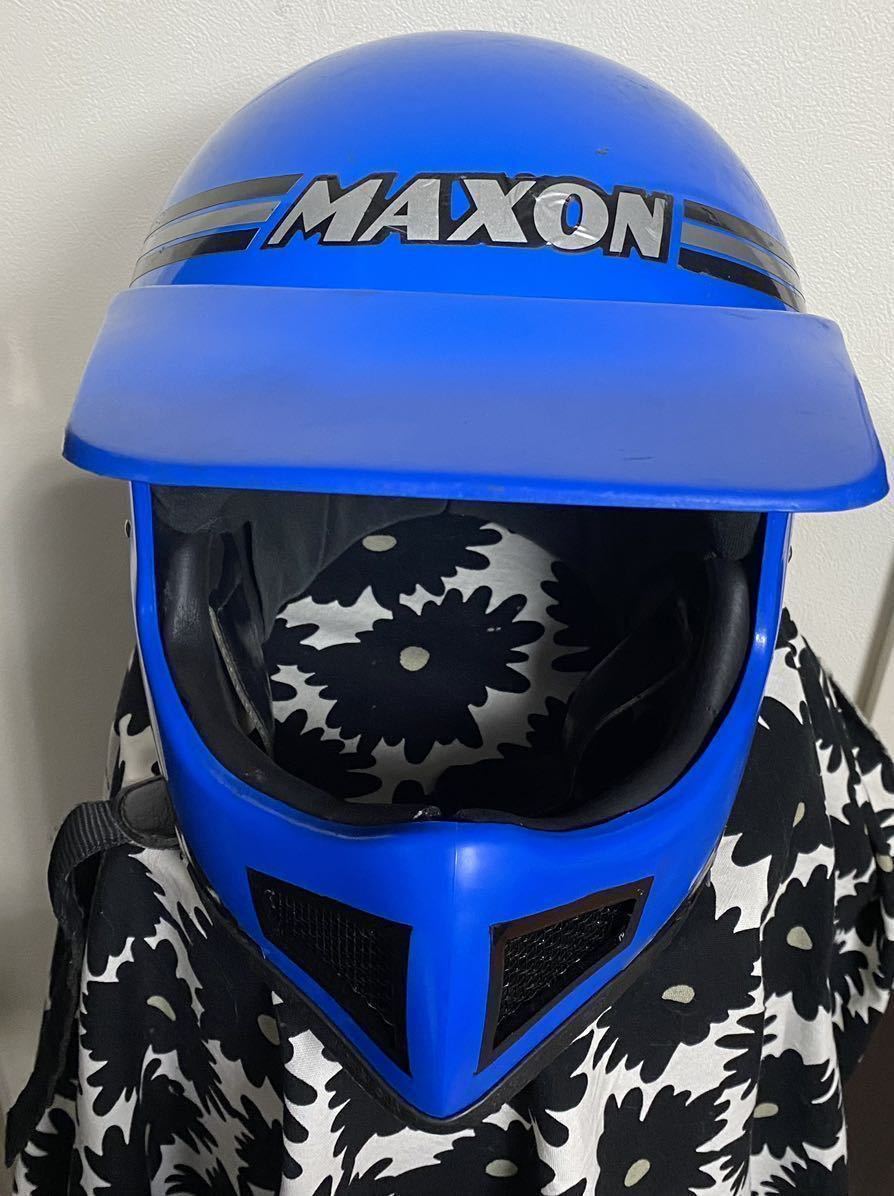 MAXON マクソン 80’s Sシェル ビンテージ モトクロスヘルメット バイザー付 カスタム BELL MOTO3 triumph vmx ビンテージヘルメット_画像5