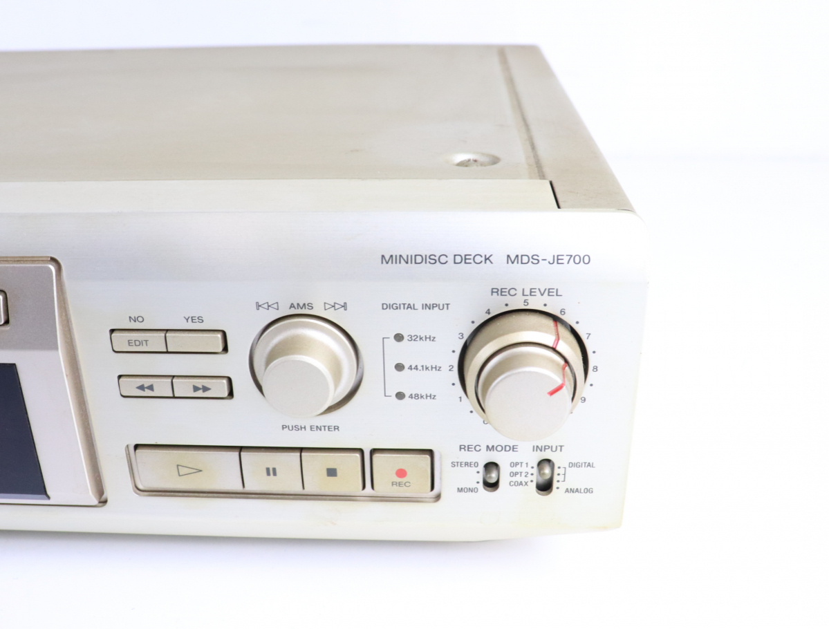 通電OK】SONY MDS-JE700 ソニー ミニディスク MDデッキ 通電OK】SONY MDS-JE700 ソニー ミニディスク MDデッキ
