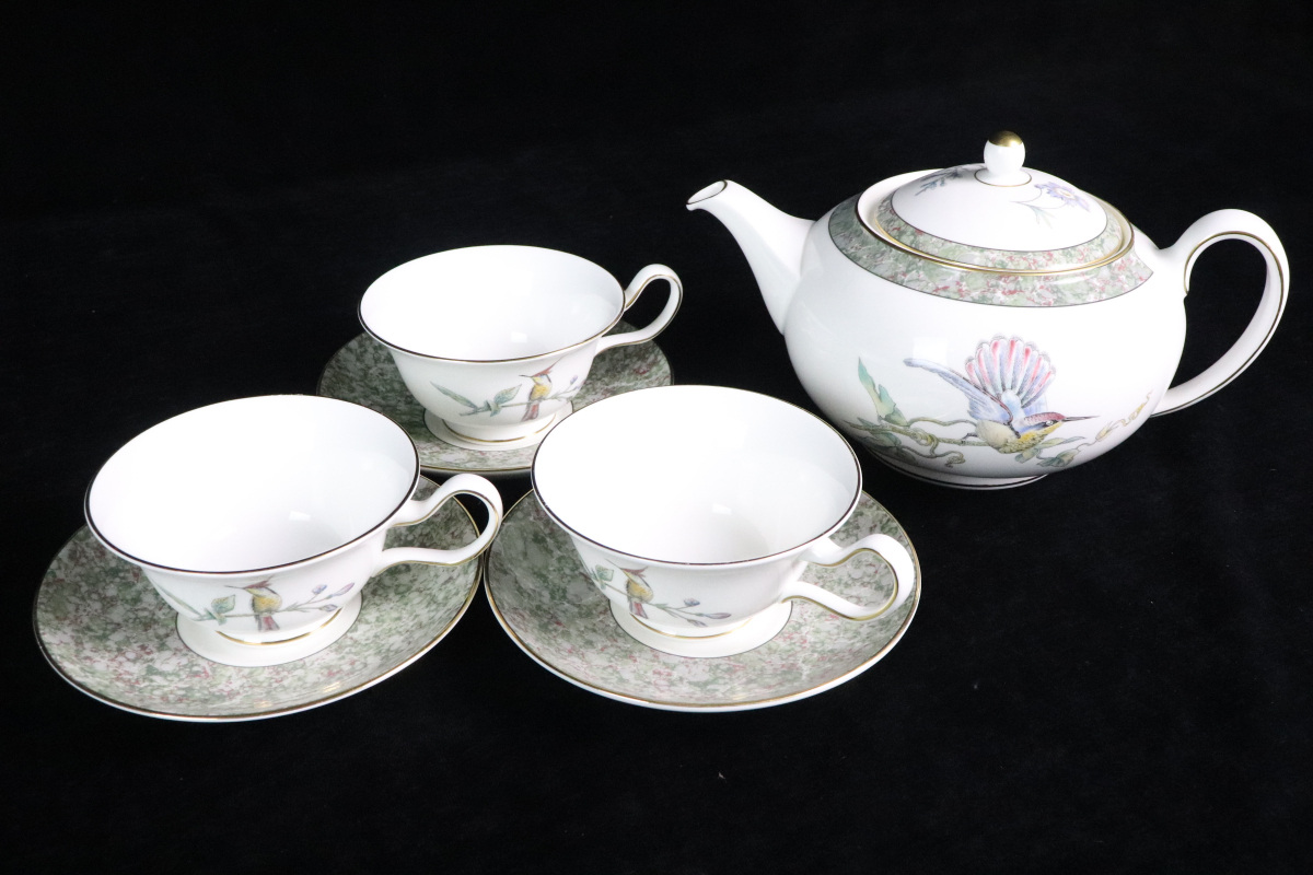 WEDGWOOD HUMMING BIRDS ウェッジウッド ミングバード カップ ソーサー ボーンチャイナ 食器 コレクション 010JLEH77_画像1