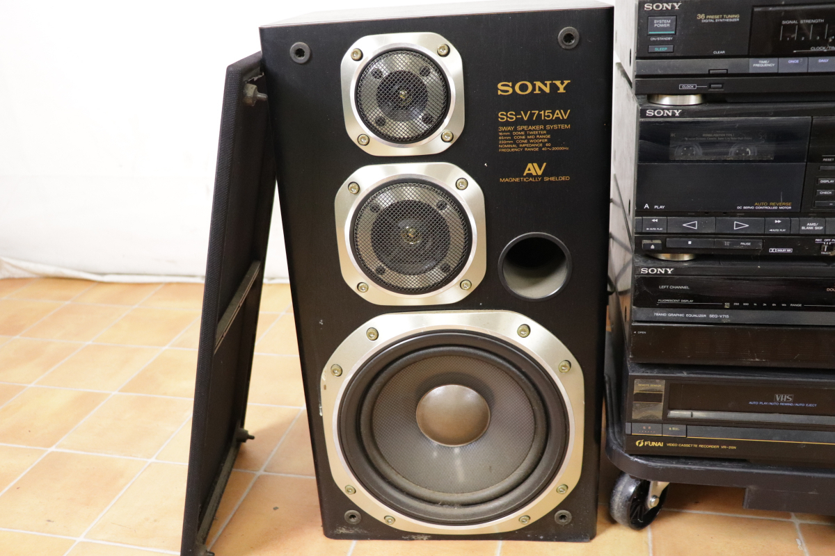 ◎SONY ソニー FUNAI システム コンポ CDP-V715 TA-V715 ST ◎SONY ソニー FUNAI システム コンポ CDP-V715 TA-V715 ST