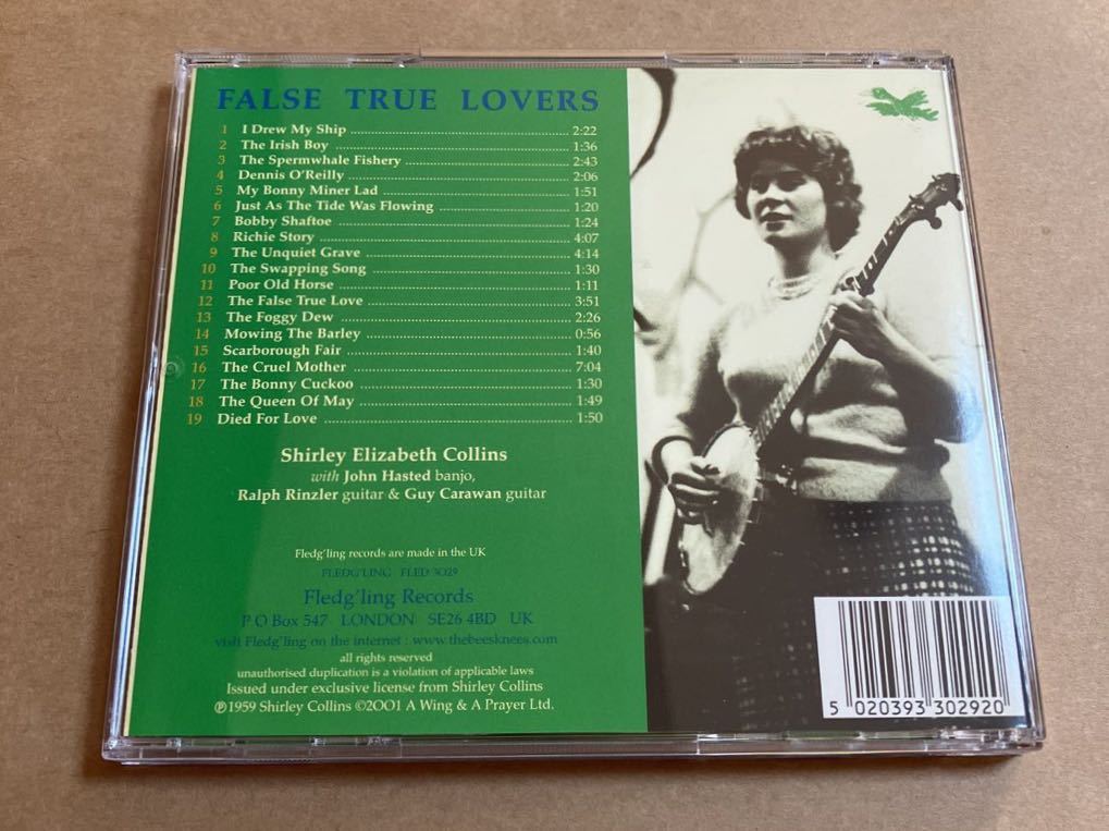 CD SHIRLEY COLLINS / FALES TRUE LOVERS FLED3029 JOHN HASTED シャーリー・コリンズ_画像2