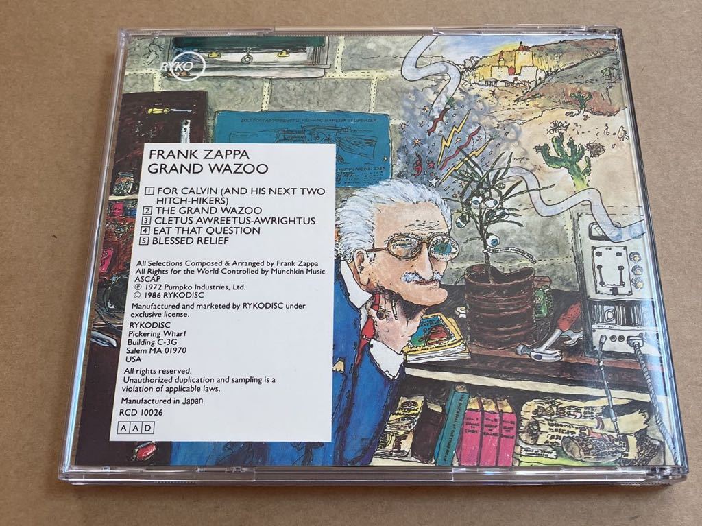 CD FRANK ZAPPA / THE GRAND WAZOO RCD10026 フランク・ザッパの画像2