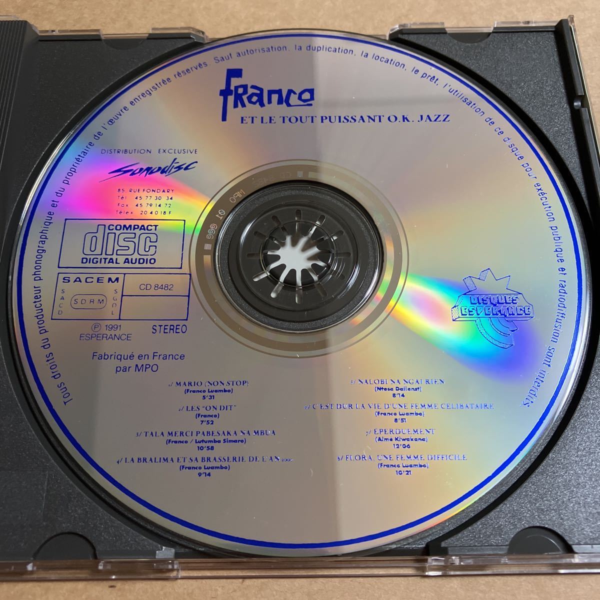 CD FRANCO ET LE T.P.O.K. JAZZ /ru* gran * метров AFPCD3213 franc ko&T.P.O.K.JAZZ : LE GRAND MAITRE Nakamura .. для 