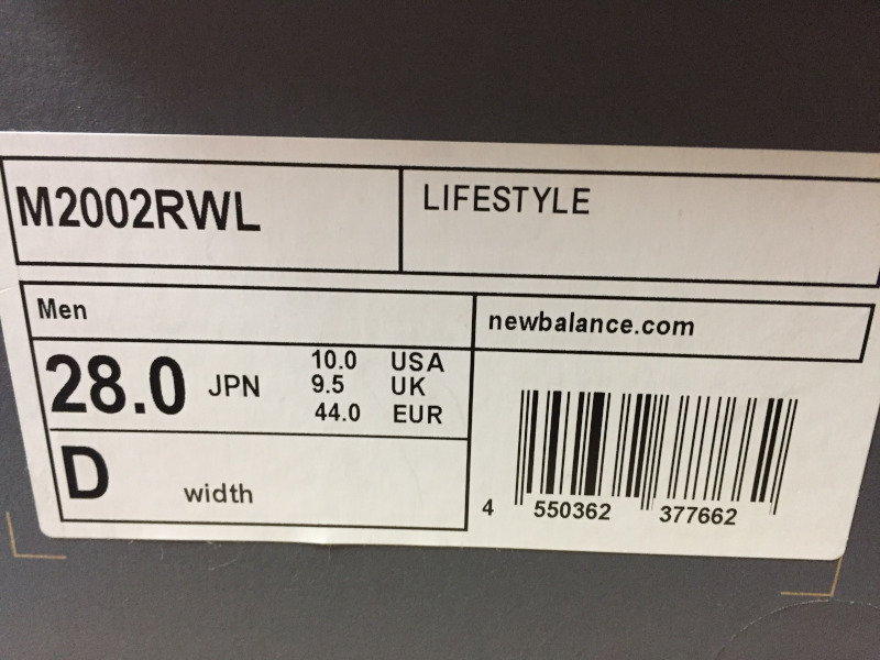[未使用 28.0cm] New Balance M2002RWL ニューバランス