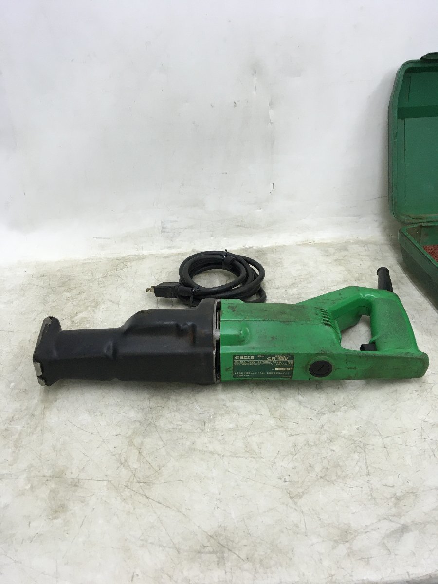 【中古品】日立工機　HITACHI　100V　115mm電子セーバソー　CR12V　ケース付(留め具片方欠損)　動作確認済　/　ITWDNMW0JSLE_画像6