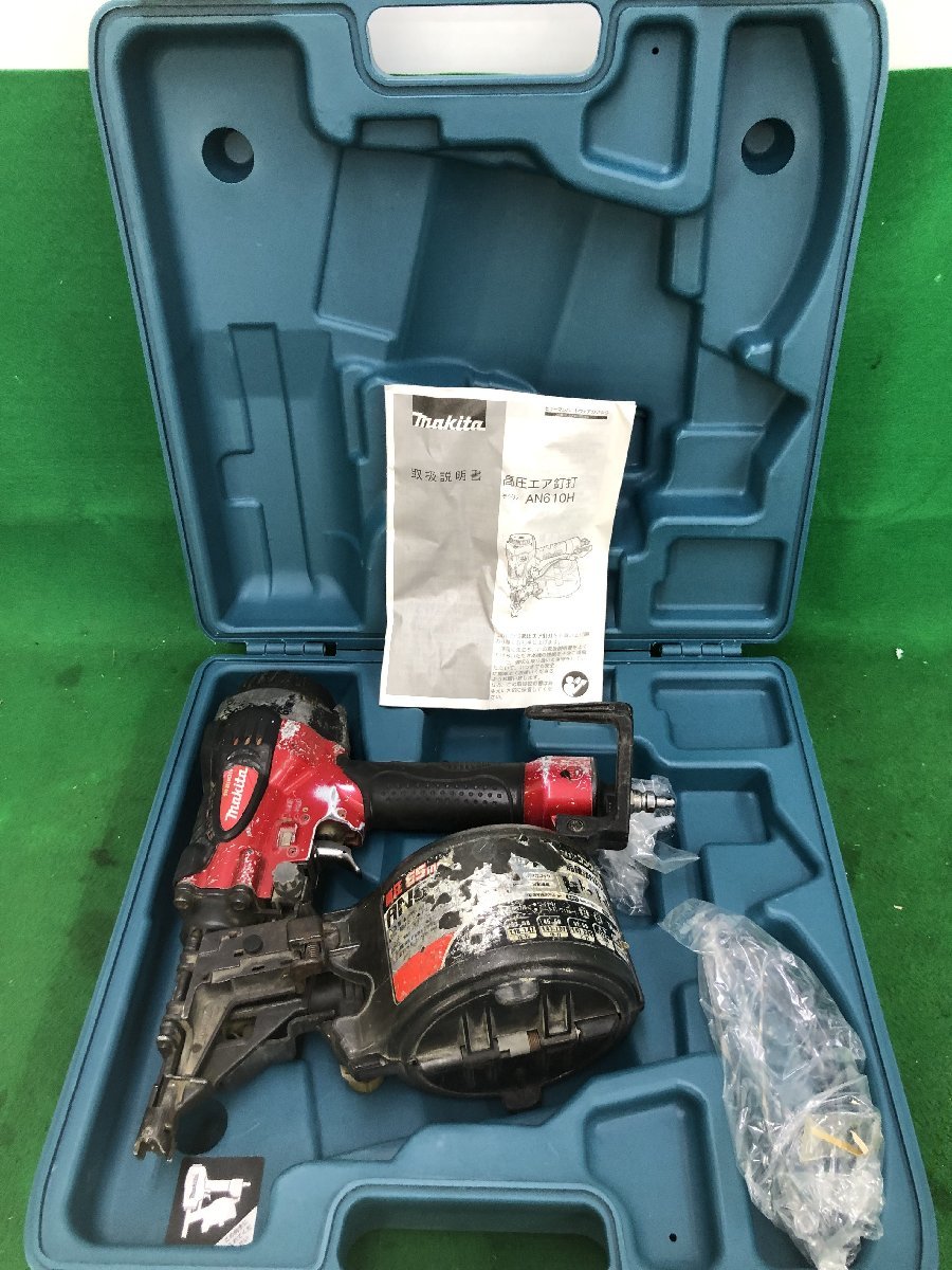 【中古品】★makita 65mmエア釘打ち機 AN610H / ITQ9L9P90XGQ_画像1