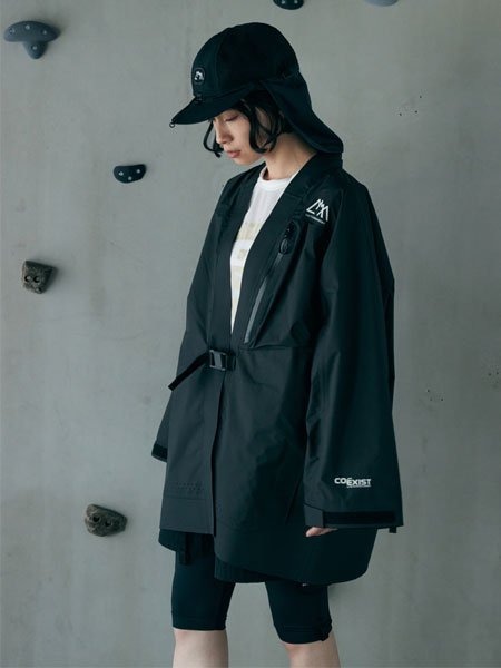 COMFY OUTDOOR GARMENT(コムフィーアウトドアガーメント) 22aw HAORI SHELL COEXIST (3レイヤージャケット) Black L 試着程度_画像3