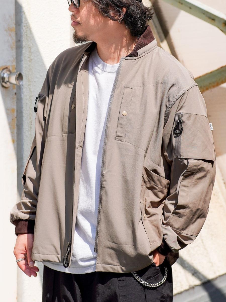 コムフィ アウトドアガーメント アウター COMFY OUTDOOR GARMENT CAF JACKET ナイロンジャケット ネイビー L ほぼ新品 CMF2302-J15C _画像8