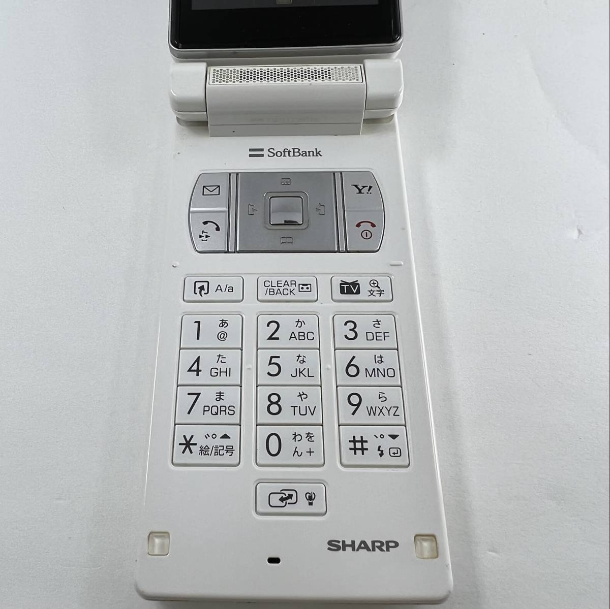 白ロム 携帯電話 SoftBank Sharp 911SH ホワイト ジャンク 管 2024010010_画像5