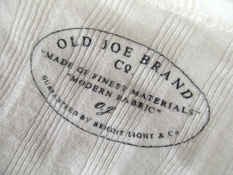 ◆ OLD JOE オールドジョー DROP NEEDLE RIBBED UNDER SHIRT ドロップニードル リブ アンダー シャツ ワッフル ノーカラー シャツ 白 38 M_画像8